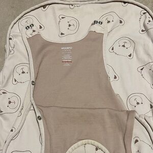 Woolino Beige Teddy Bear Sleep Sack